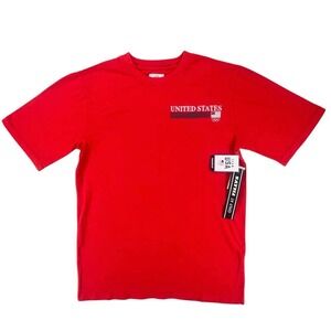 Team USA Olympic Red T Shirt Adult M Medium United States‎ Basketball Soccer NWT